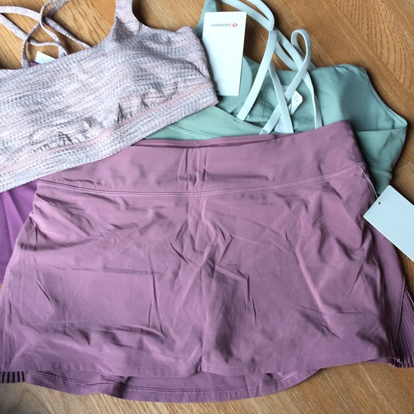 lululemon athletica Pants - New with Tag! Lululemon Play of the Pleats skirt.
